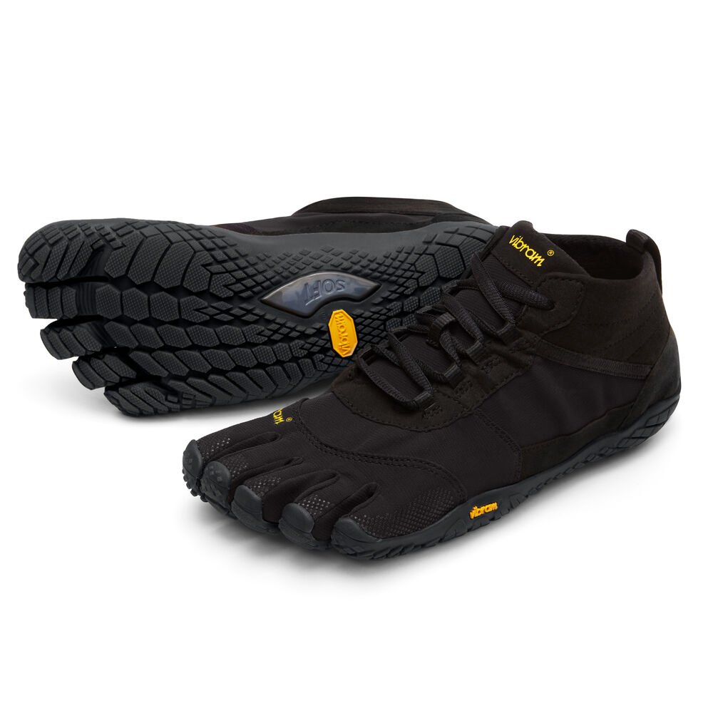 Vibram Five Fingers Mens Barefoot Shoes - Black - V-Trek - 80764-OKYN